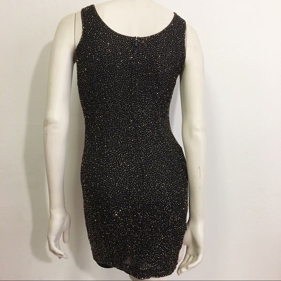 Bieff Basix little black dress Silk Beaded - Picture 5 of 7